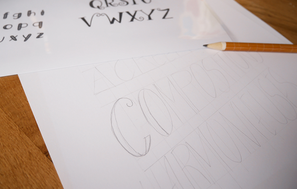 L'astuce pour réussir vos compositions en lettering à tous les coups - Calligraphique