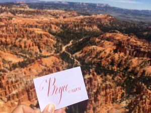 Calligrascape Bryce Canyon - Calligraphique