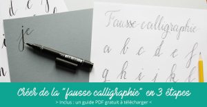 Créer une fausse calligraphie - Calligraphique