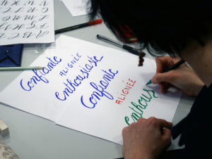 atelier calligraphie HEC Au féminin - Calligraphique