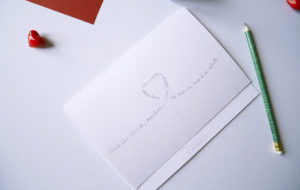Carte saint-valentin calligraphie - calligraphique