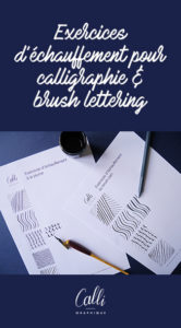 drills échauffement calligraphie et brush lettering - calligraphique