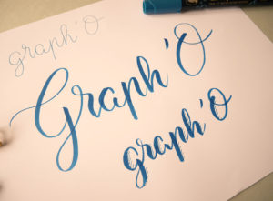 test brush pen - brush lettering - calligraphique