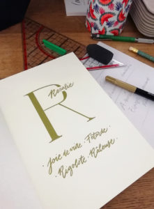 animation calligraphie bijoux LÕU.YETU - calligraphique
