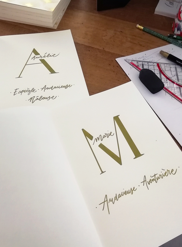 animation calligraphie bijoux LÕU.YETU – calligraphique