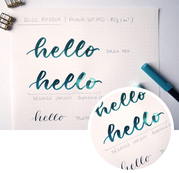 quel papier pour calligraphie et brush lettering test comparatif